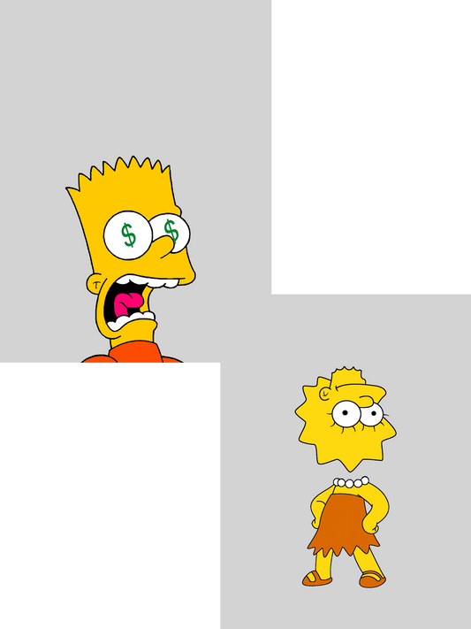 BART & LISA - GREY